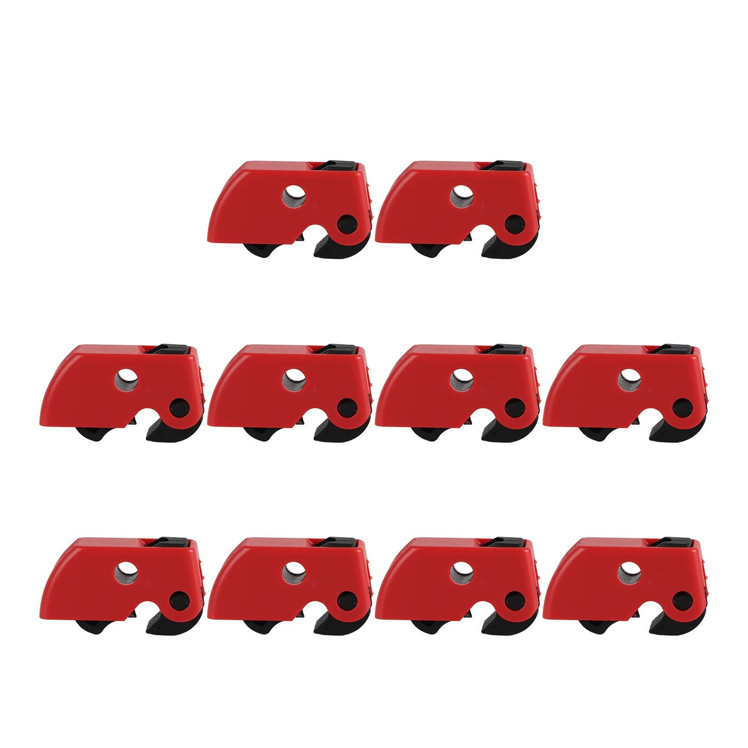 Circuit Breaker Lockout Device 10Pcs Lockout Tagout Kit Clamp On Self ...