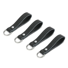 Heavy Duty Leather Tool Belt Strap Connectors Accessories fits 3 inch Belt Connectors, (Suspender Loop Attachment 4-Pack) (3in Pebbled leather)