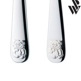 PW Paul Wirths Panda Children's Cutlery Set for Children from 3 Years, Rustproof Stainless Steel, Polished and Dishwasher Safe, in Gift Box, Cutlery Set 4 Pieces