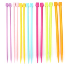 Generic Colorful Knitting Needles Set - Durable Plastic Sweater Needle Kit, Ideal DIY Enthusiasts, Genericpt9sc5ewa4