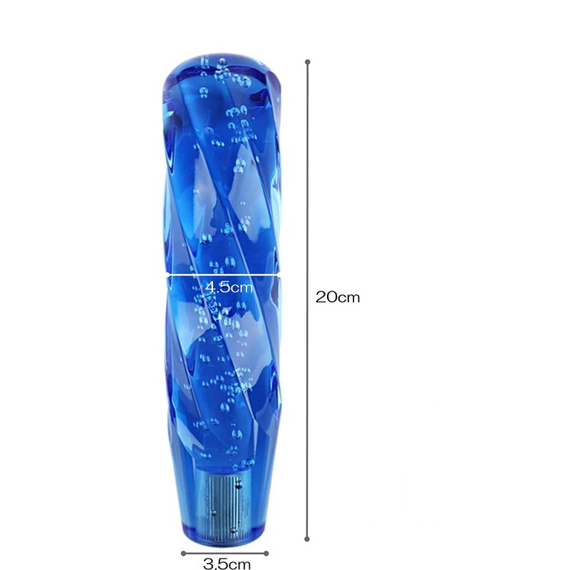 SCGEHA Universal Crystal Shift Knob, Bubble Twist with Foam Adapter,