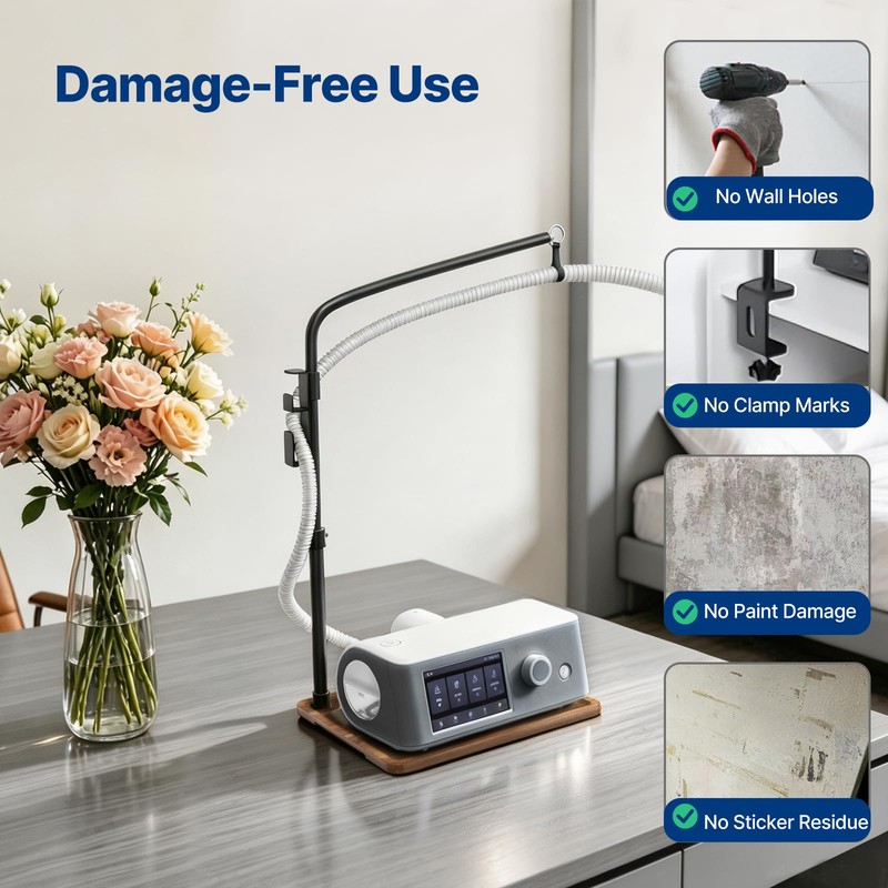 CPAP Hose Holder for Bed,CPAP Stand & Hose Hanger,CPAP Supplies