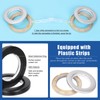 Glarks 20 Sets 1-5/8" (42mm) ID Curtain Grommets Plastic Grommet