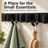 Wall-Mounted Broom and Mop Holder – 4 Slots and 5