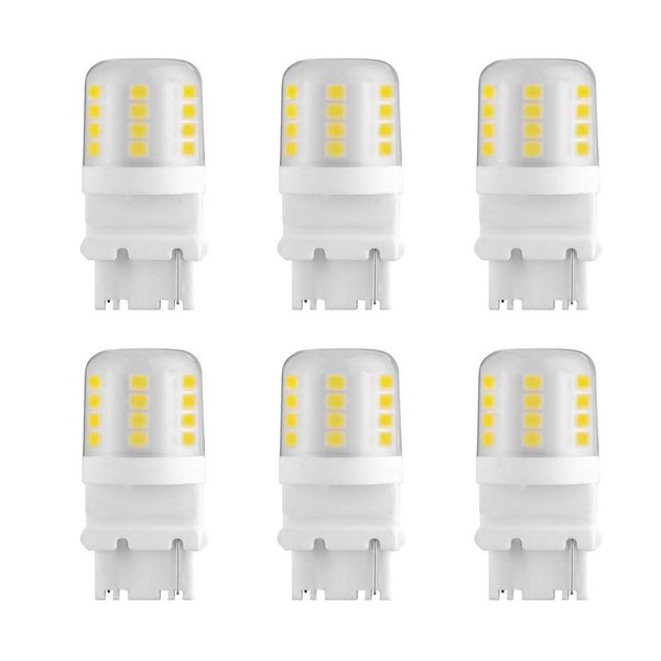 Makergroup S8 3156 Wedge Base LED Light Bulbs 12VAC/DC Low Voltage Water Resistant Design for Outdoor Landscape Lighting Pathway Lights,Driveway Lights 4W Daylight White 6000K 6-Pack