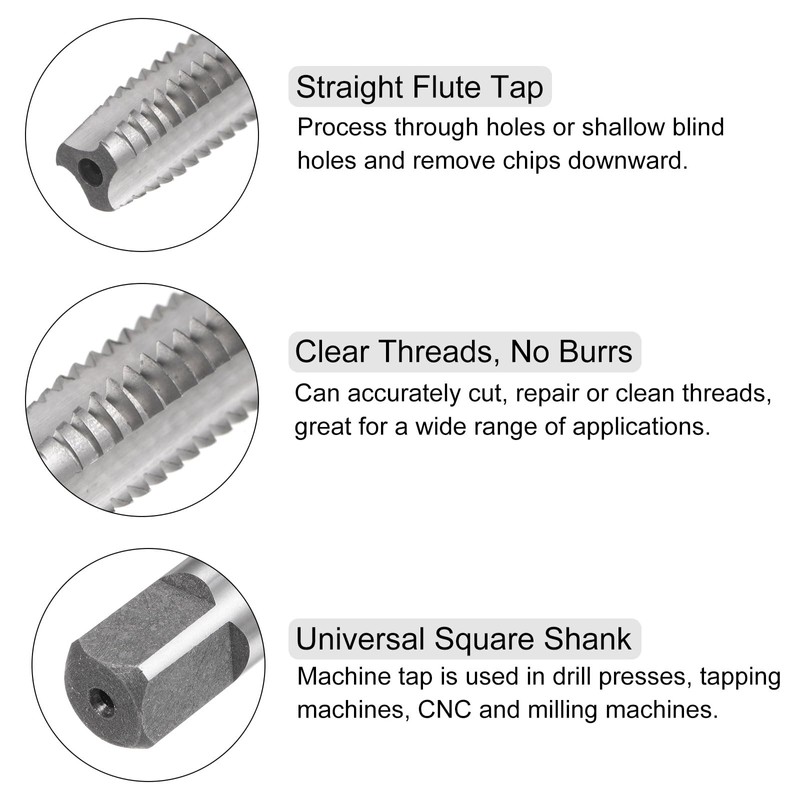 QUARKZMAN 2 Piece Tap and Die Set, 5/16-20 UN Taps