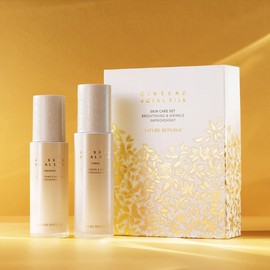 Nature Republic Red Ginseng Gold Care Toner Emulsion Nature Republic Ginseng Royal Silk Skin Care 2-Piece Set / 홍삼 골드케어 토너 에멀전 네이처리퍼블릭 진생 로얄 실크 스킨케어 2종 세트