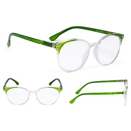 Gr8Sight Stylish Ladies Oversized Reading Glasses - 4 Pack Large Round Readers for Women Mix +1.75