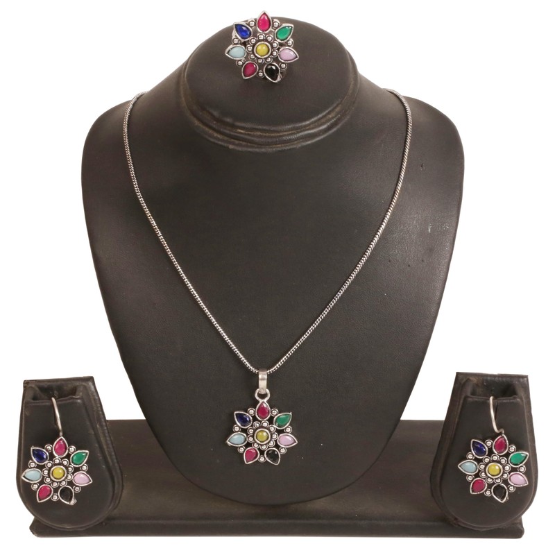 NEW! Touchstone Indian Bollywood Handcrafted Traditional Nav Ratna Nine Colors