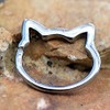 Pierced Owl 316L Stainless Steel Cat Face Seamless Bendable Cartilage