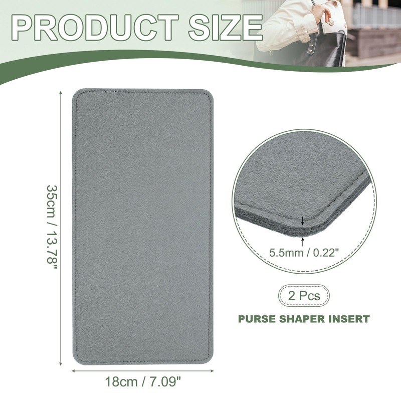 YELARXI Felt Base Shaper, Bag Bottom Shaper Purse Organizer Insert,