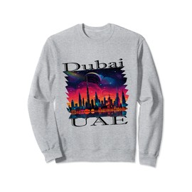 Dubai UAE Skyline Burj Khalifa Skyscraper Dubai Holidays Sweatshirt