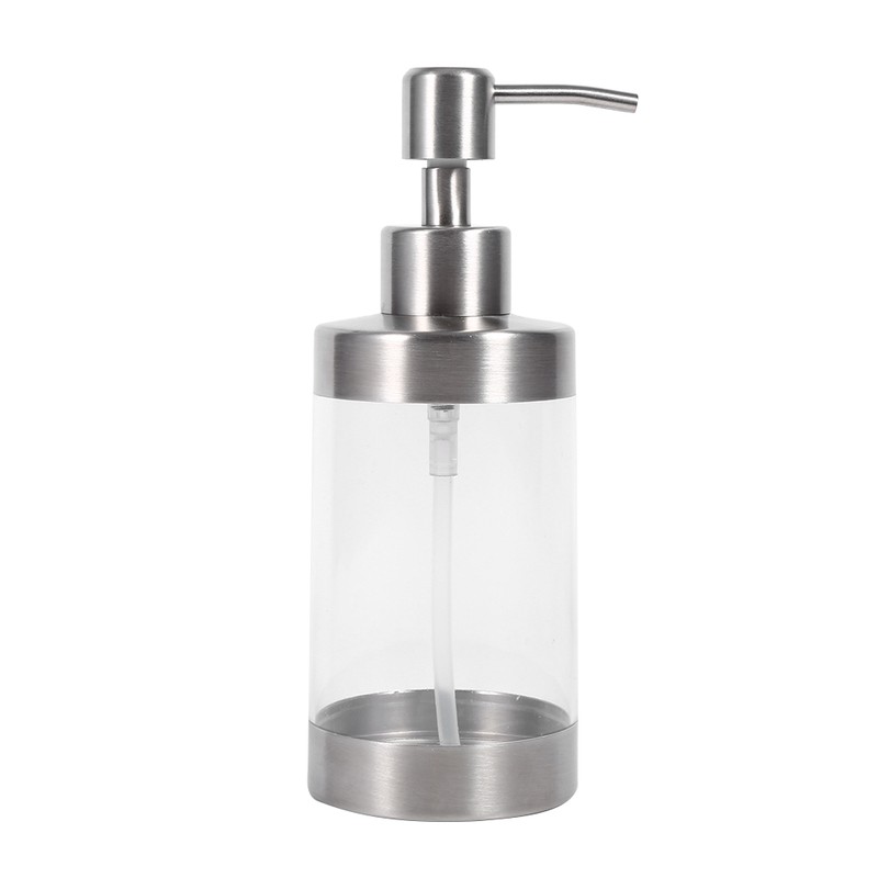 1PC 350ml Soap Dispenser Countertop Pump Lotion Bottle 304 Stainless