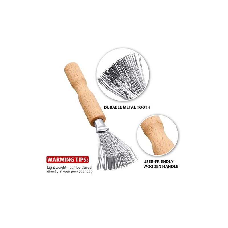 2 paquetes de cepillos para el pelo, herramienta de limpieza,