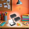 Sluswallow 3Pcs Black Rectangular Small Tins with Lids Tin Boxes