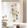 JXQXYN Clocks for Living Room, Large Wall Clock, 3D Silent