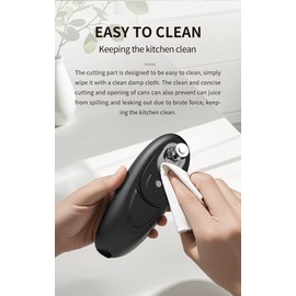 Automatic Can Opener for All Can Sizes Smooth Edge Magnetic Design for Seniors with Arthritis Hands Free Kitchen Gadget & Food Safety Battery Operated Easy Use for Home & Travel
