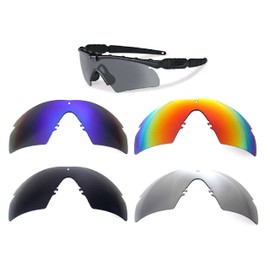Galaxy Replacement Lenses For Oakley Si Ballistic M Frame 2.0 Z87 Black/Blue/Titanium/Red Polarized 100% UVAB