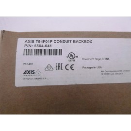 Axis Communications T94F01P Conduit Backbox 5504-041