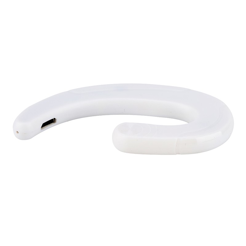 HBQQ25C Handsfree Bluetooth Waterproof Wireless Sport Headset with Mic White