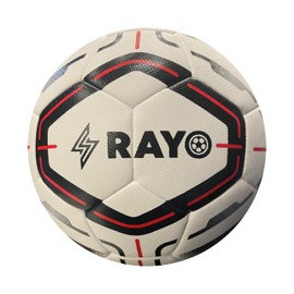 Rayo Mission Hybrid 32 Panel Match Football of Size 5 | FIFA Approved/Stamped | Material: PU | 1 mm Thickness Football for Professional Matches