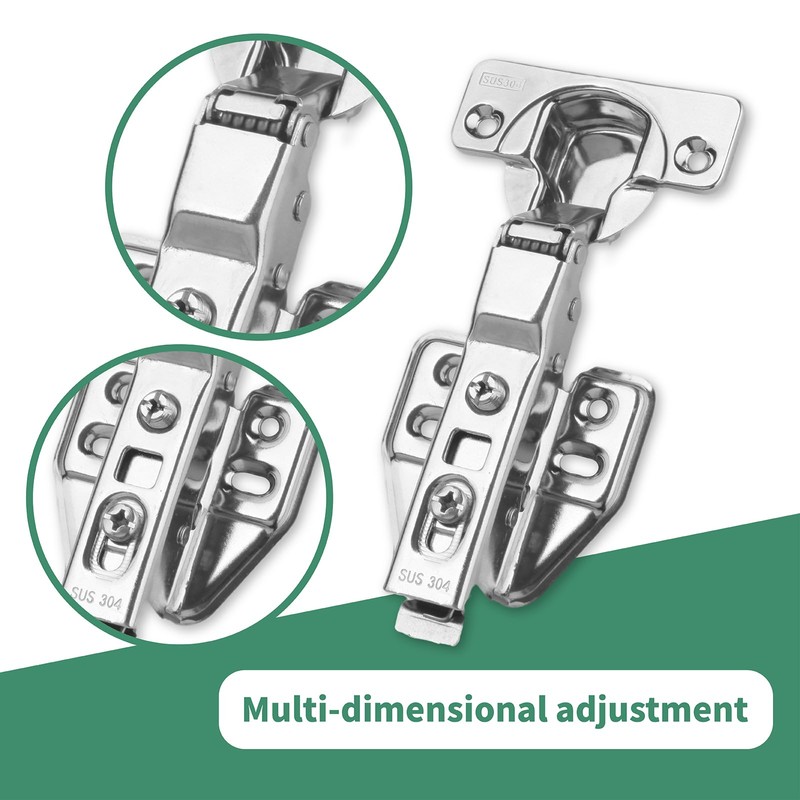 Soft-Close Hinges Stainless Steel, Cabinet & Furniture Hinges, Door Hinges