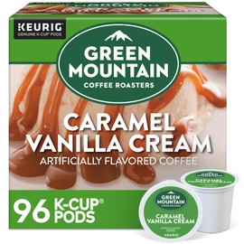 Green Mountain Coffee Roasters Green Mountain Coffee Roasters Caramel Vanilla Cream Coffee, Keurig Single-Serve K-Cup pods, Light Roast, 96 Count