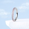 King Will CZ Simulate Diamond Titanium Stackable Rings for Women,
