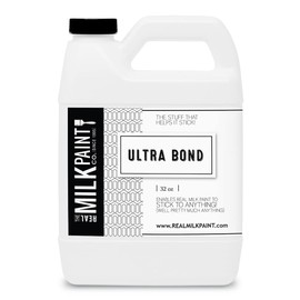 Real Milk Paint, Adhesion Promoter and Bonding Primer for Milk Paint on Plastic, Shellac, Glass, Painted, and Varnished Surfaces, Ultra Bond, Water Based, No VOCs, 32 oz
