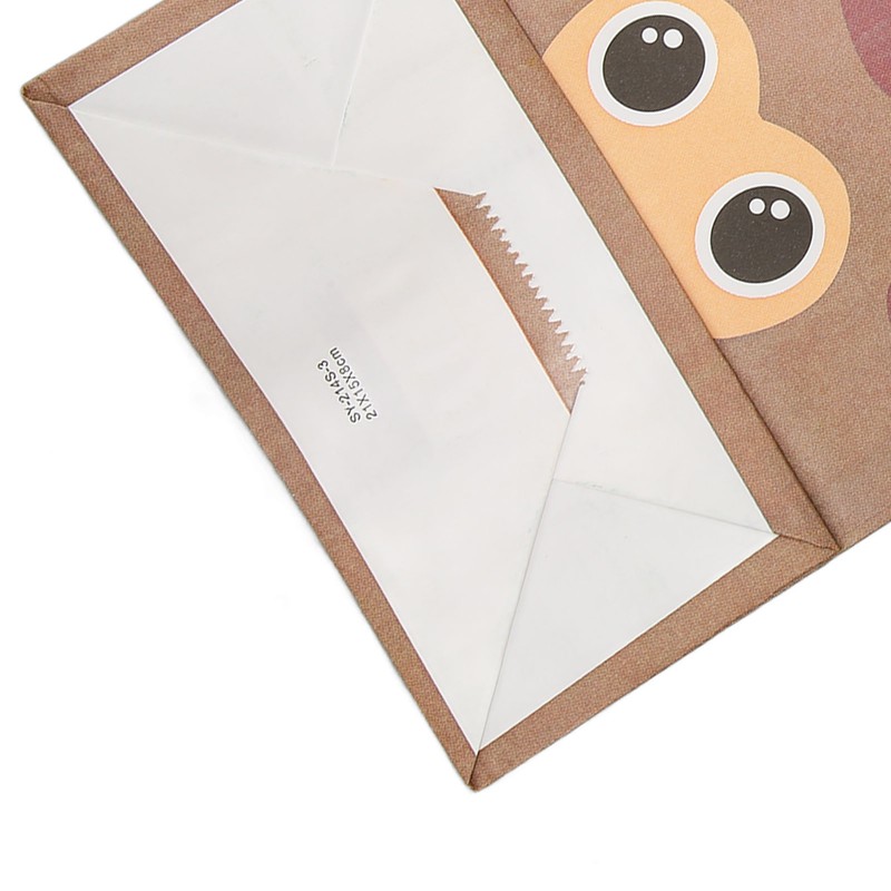 25Pcs Kraft Paper Gift Bag Animal Pattern Multipurpose Kraft Bag