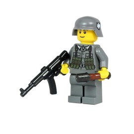 Modern Brick Warfare German WW2 STG44 Soldier Custom Minifigure