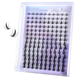 140Pcs Cluster Wimpern, Lashes Cluster 8-16mm Fairy Lashes Manga Style mit Sekunden-Haftung, Falsche Wimpern & Wimpernverlängerung