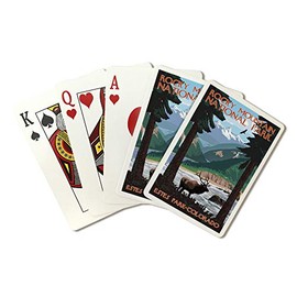 Rocky Mountain National Park, Colorado - Elk 107541 (Playing Card Deck - 52 Card Poker Size with Jokers)
