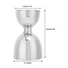 Stainless Steel Double Head Cocktail Jigger Mixer Bartending Tool for