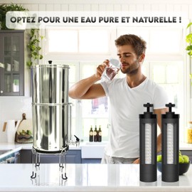 BAYTIZ Berkey Compatible Water Filter Cartridges + UF Gravity Water Filter Cartridges Water Filter Drinking Water with Activated Carbon Filter Water Filters Camping Drinking Water Filter System