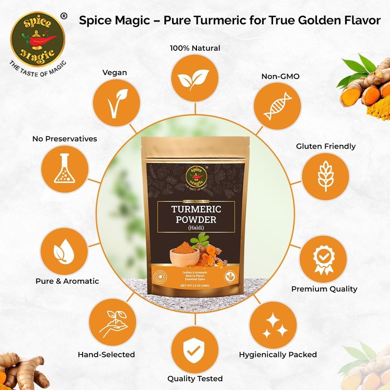Spice Magic Turmeric Powder – 3.5 oz (100 g) |
