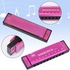 UPINS Harmonica, 4PCS Key of C 10 Hole 10 Tones