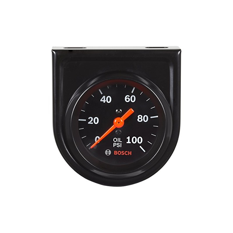 Bosch SP0F000052 Style Line 2" Mechanical Oil Pressure Gauge (Black