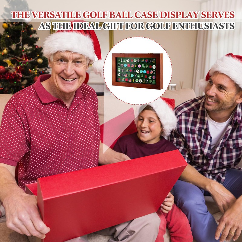 Silipull 40 Golf Ball Marker Display Case Full Magnetic Backing