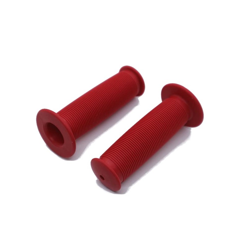 Beatus Retro Bicycle Grip, Rubber, Anti-Slip, Fashionable Colors, 100mm (Red)