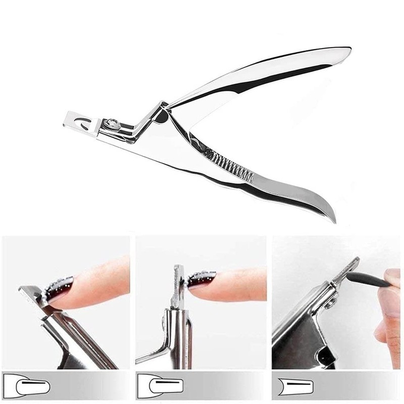zalati False Nail Clippers Stainless Steel Gel Nail Tips Cutter