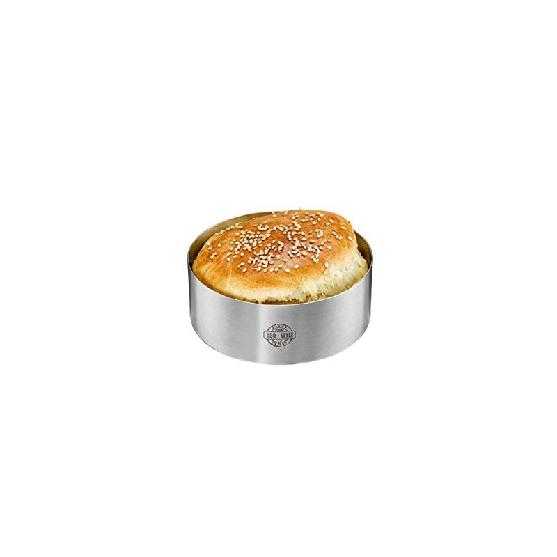 GEFU Barbecue Burger Ring Mould, Silver, 89361