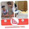 Mipcase 1set Woodworking Measuring Tools Triangular Ruler Clamp for Precise
