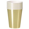 Unique Party 32296 - 12oz Foil Gold Paper Cups, Pack