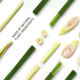 DERDUFT Citronella Incense Sticks, Citronella Incense with Portable Holder, Lemongrass Incense Sticks for Outdoor and Indoor, 120 Packs