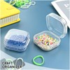 DUOFIRE Small Box Clear Plastic Bead Storage Container 12 Pack