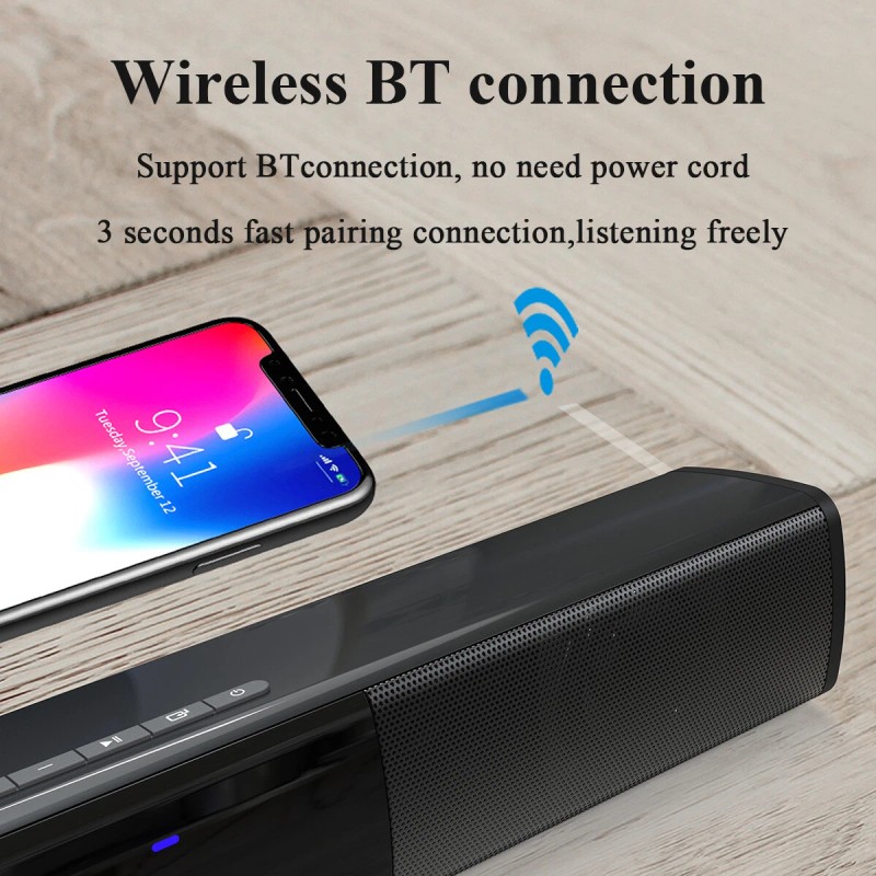 Universal TV Sound Bar Speaker With 2 Subwoofer Bluetooth Speaker