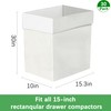 30-Count Heavy Duty Trash Compactor Bags 15 Gallon - 2.6
