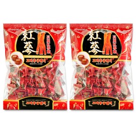 Korean Red Ginseng HongSam Candy, 홍삼캔디, 300G (PACK OF 2)