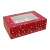 LARRYROO Festive Christmas Cupcake/Mince Pie Boxes for 1, 2, 3,